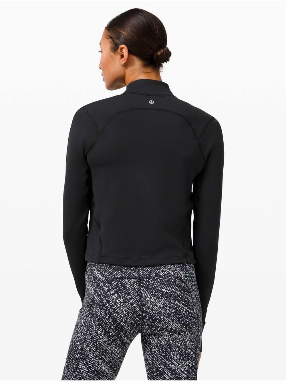 Lululemon Rulu Running Cropped 1/2 Zip - Picture 2 of 10